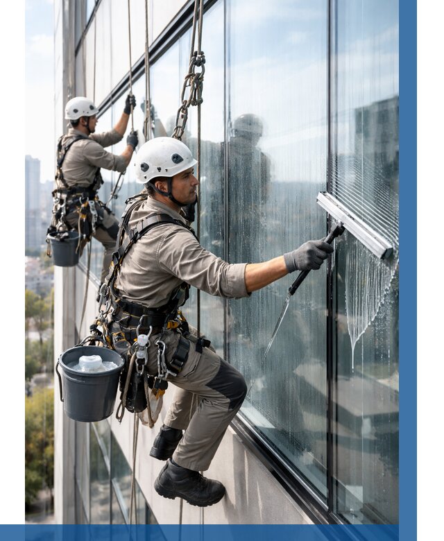 Мойка окон альпинистами в Богородицке от 4809 р. | ВЫСОТНИК-Бгд