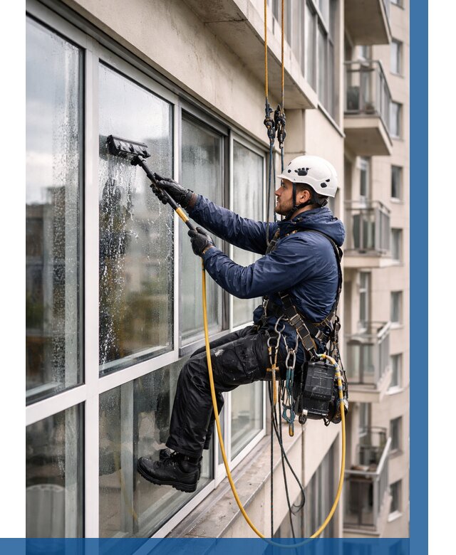 Мойка балконного остекления в Богородицке от 3740 р. | ВЫСОТНИК-Бгд