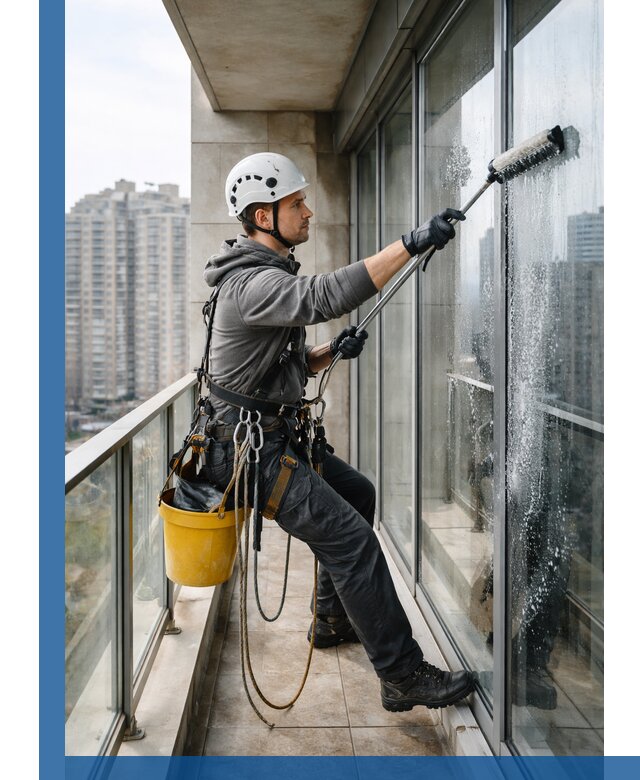 Профессиональная мойка балконного остекления в Богородицке