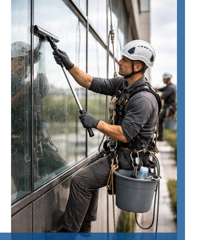 Мойка стеклянных фасадов в Богородицке от 214 р. | ВЫСОТНИК-Бгд