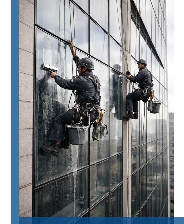 Профессиональная мойка стеклянных фасадов зданий в Богородицке