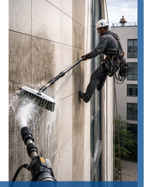 Мойка фасада из керамогранита в Богородицке от 321 р. | ВЫСОТНИК-Бгд