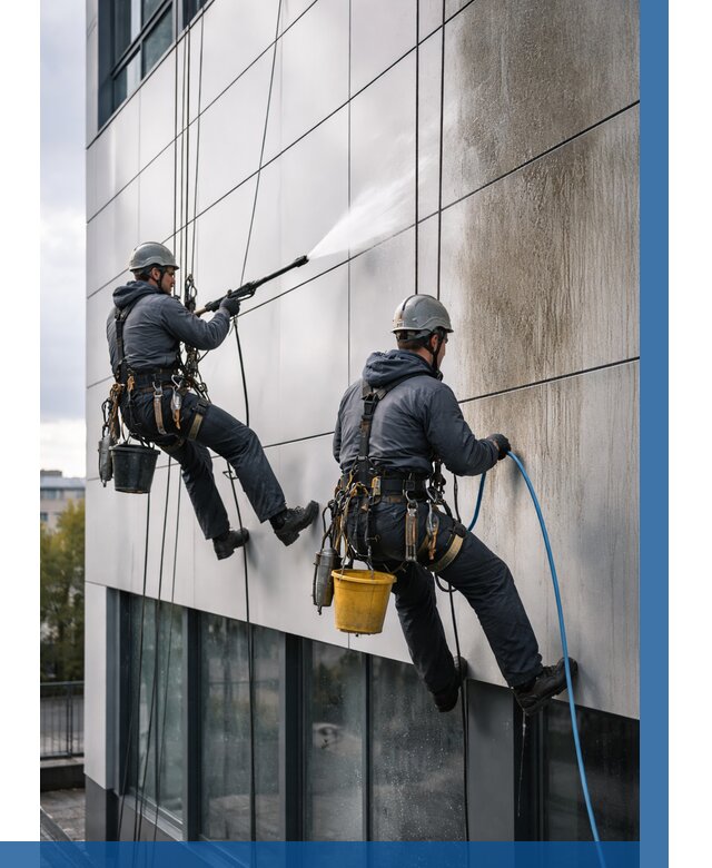 Мойка фасада из композита в Богородицке по цене от 321 р. | ВЫСОТНИК-Бгд