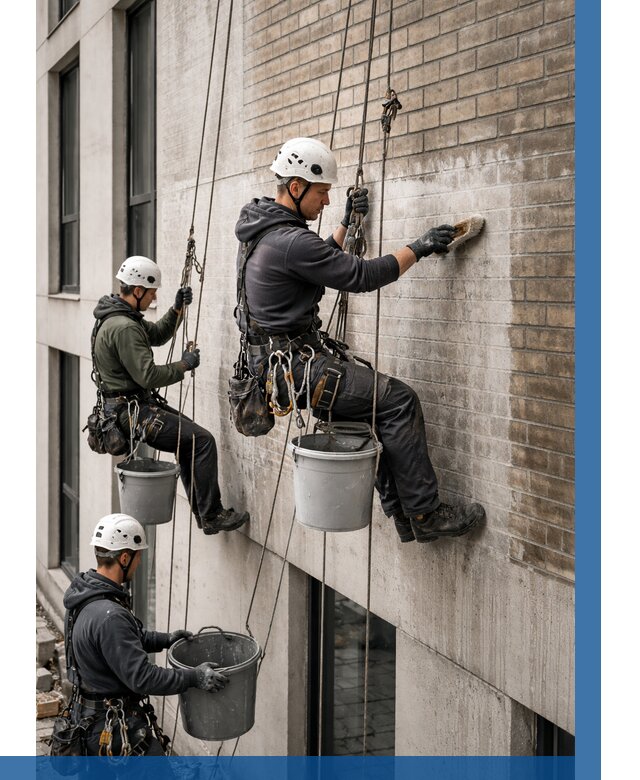 Удаление высолов с фасада в Богородицке от 267 р. | ВЫСОТНИК-Бгд