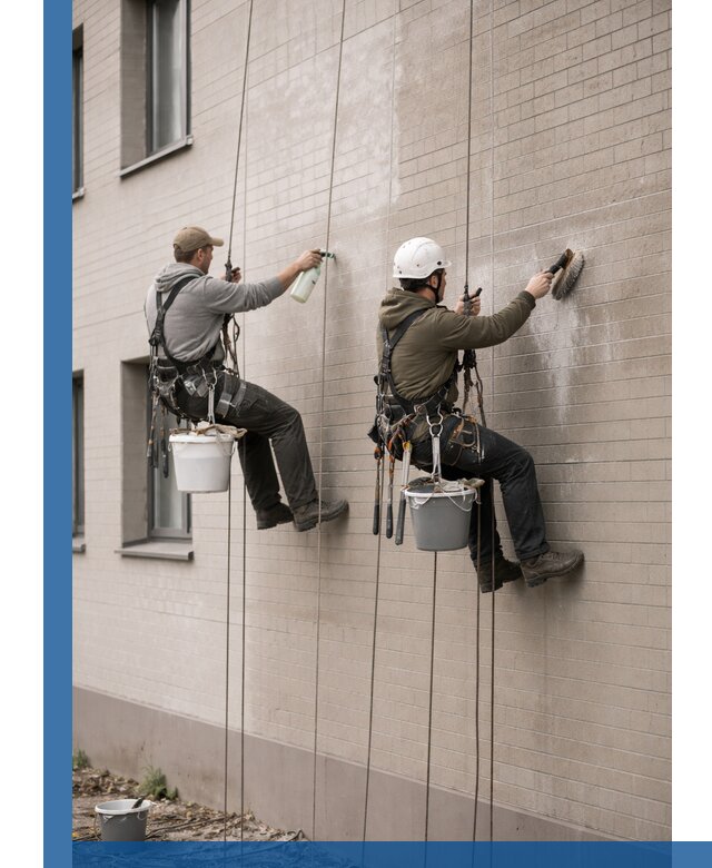Удаление высолов с фасада зданий в Богородицке без повреждений и следов