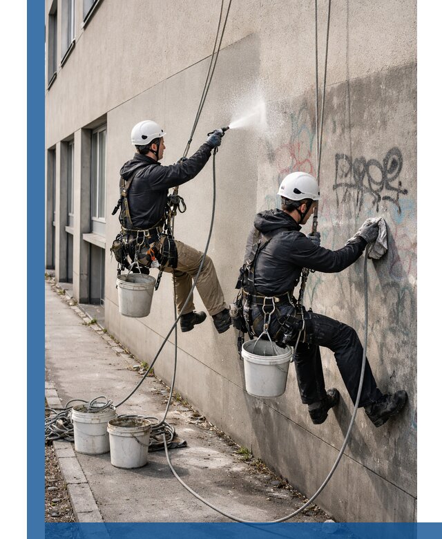 Антиграффити покрытие фасада с защитой от надписей в Богородицке