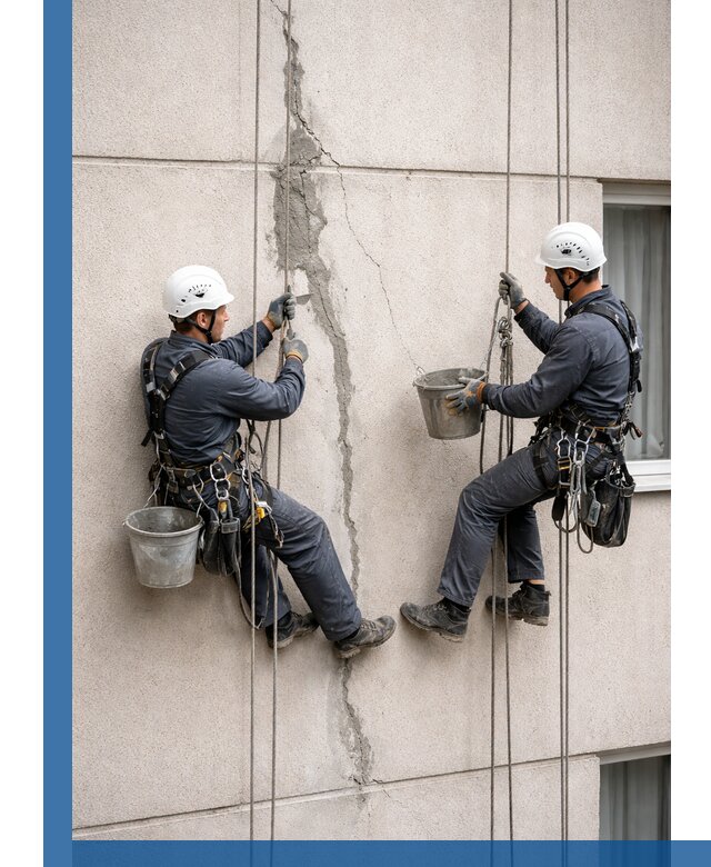 Заделка трещин на фасаде в Богородицке с гарантийным ремонтом