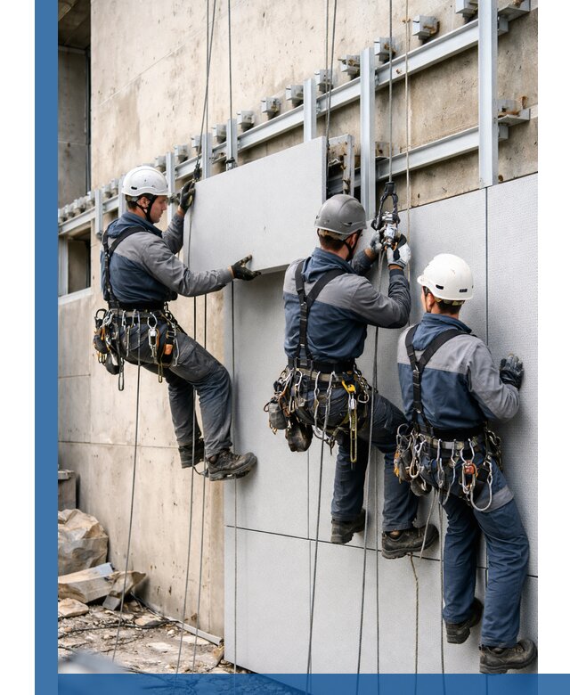 Монтаж вентилируемого фасада в Богородицке под ключ с гарантией качества