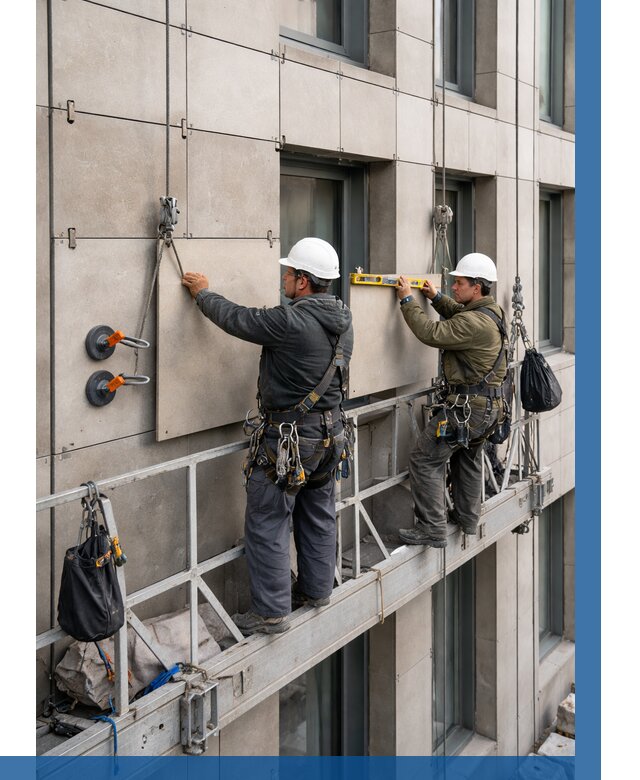 Монтаж керамогранита на фасад в Богородицке от 2672 р. | ВЫСОТНИК-Бгд