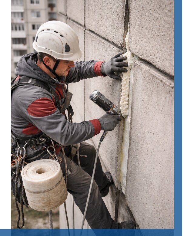 Утепление межпанельных швов в Богородицке от 748 р. | ВЫСОТНИК-Бгд