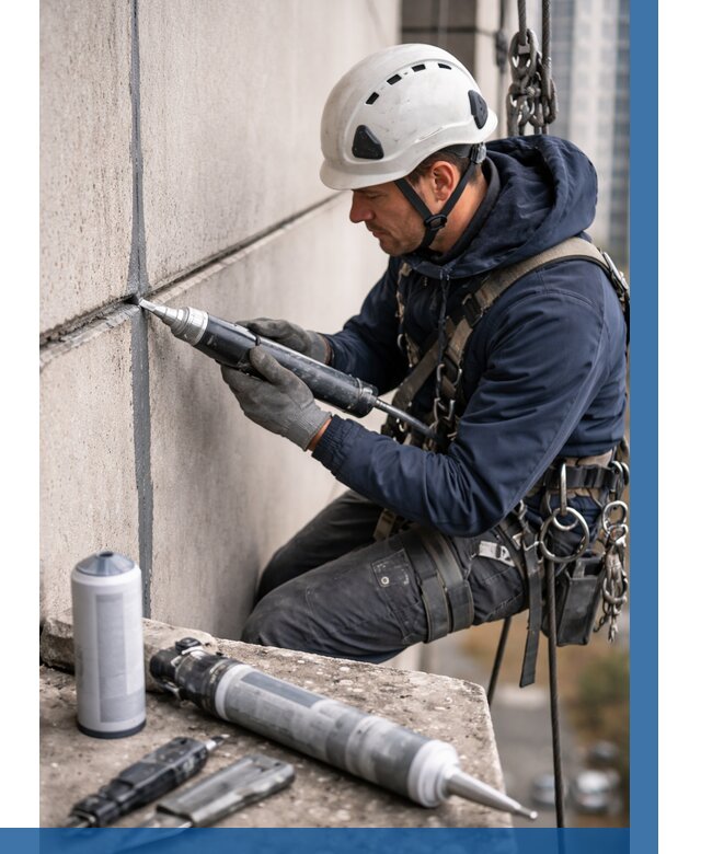 Вторичная герметизация швов в Богородицке от 481 р. | ВЫСОТНИК-Бгд