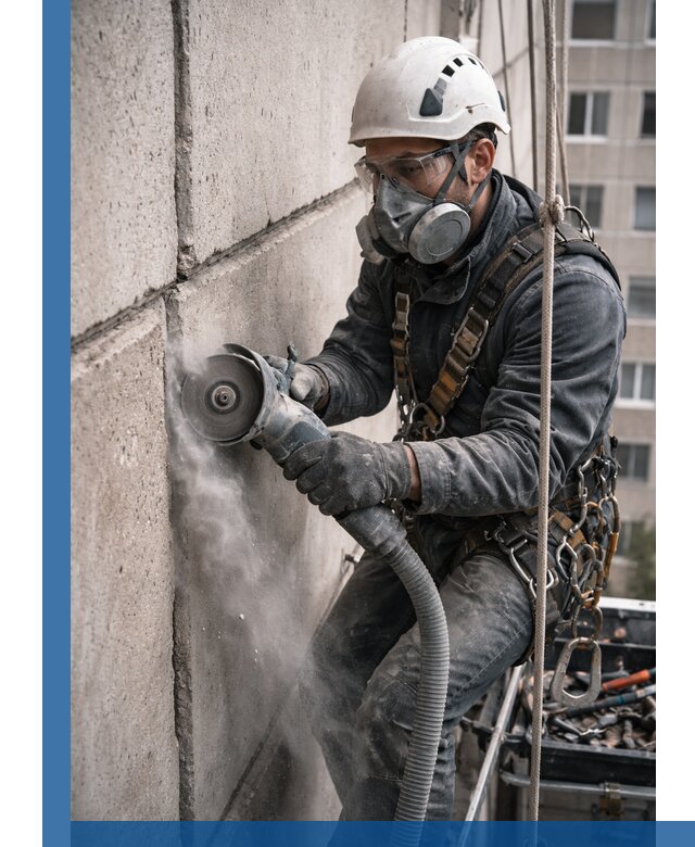 Штробление межпанельных швов в Богородицке качественно и быстро