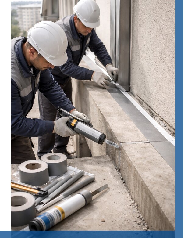 Герметизация примыкания балкона в Богородицке от 4809 р. | ВЫСОТНИК-Бгд