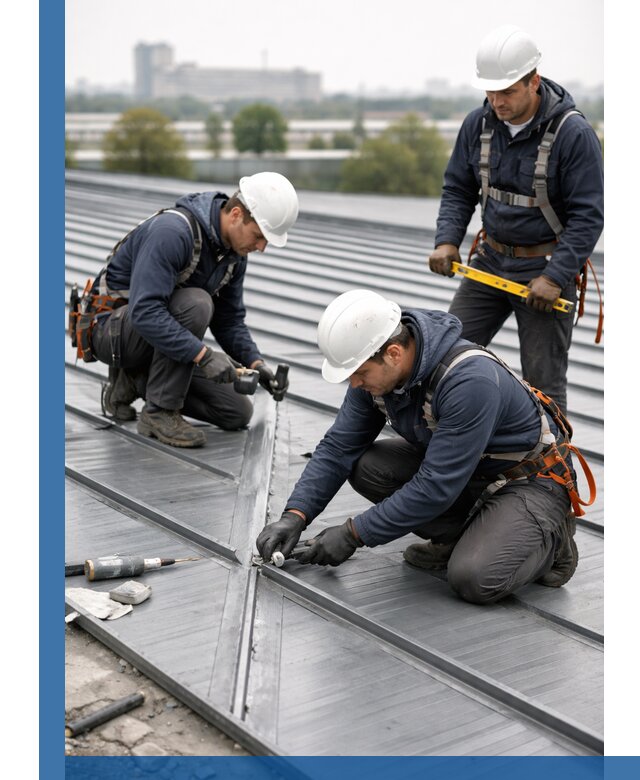 Ремонт фальцевой кровли в Богородицке срочно и качественно