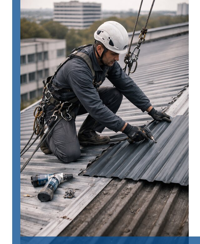 Ремонт профнастила на кровле в Богородицке, работы под ключ