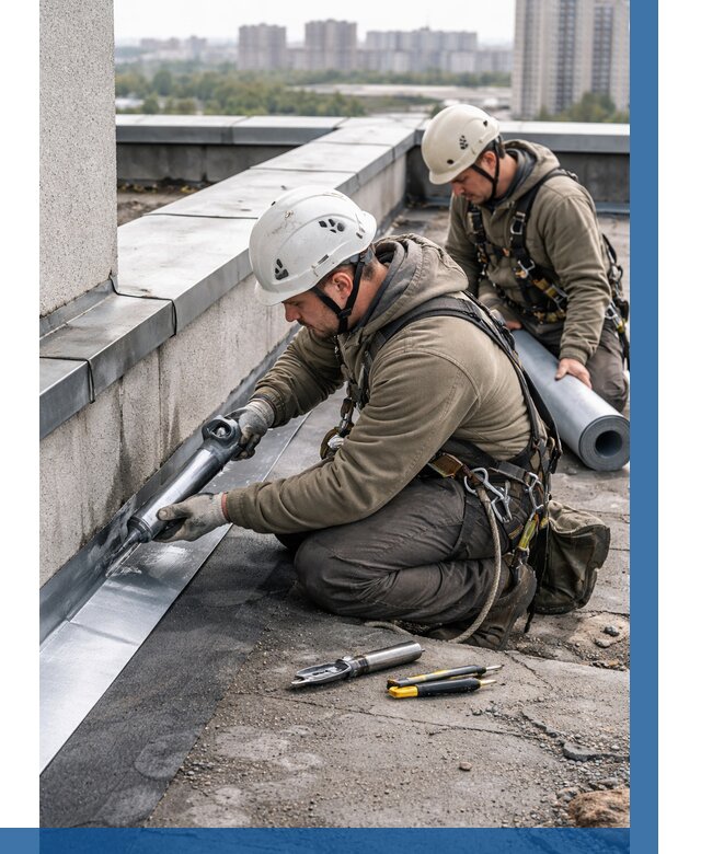 Ремонт кровельных примыканий в Богородицке от 1282 р. | ВЫСОТНИК-Бгд