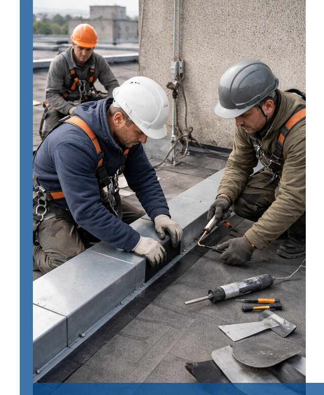 Ремонт кровельных примыканий в Богородицке профессионально