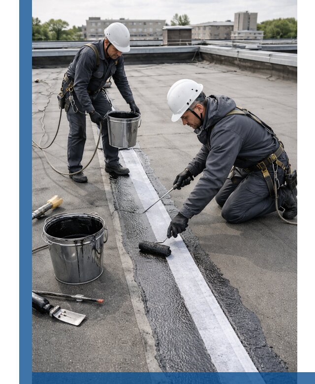 Гидроизоляция кровли мастикой в Богородицке надежная защита