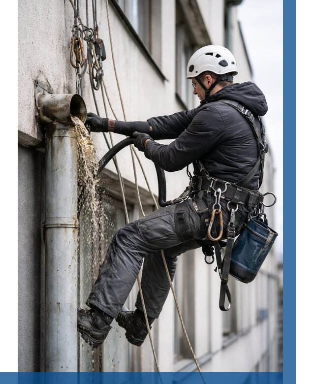 Прочистка водосточных труб в Богородицке от 3740 р. | ВЫСОТНИК-Бгд