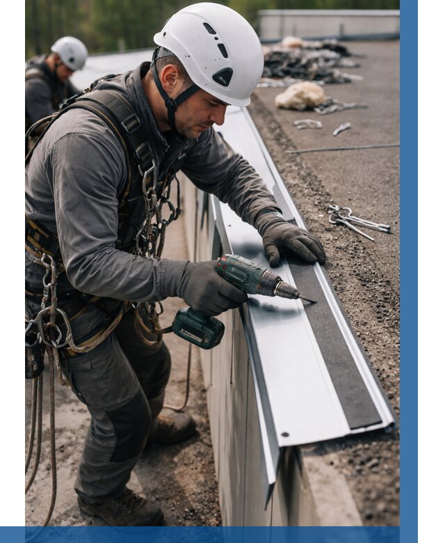 Монтаж капельника на кровле в Богородицке от 321 р. | ВЫСОТНИК-Бгд