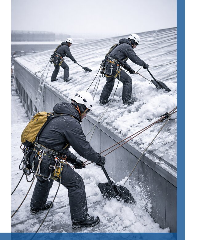 Очистка навесов от снега в Богородицке от 4809 р. | ВЫСОТНИК-Бгд