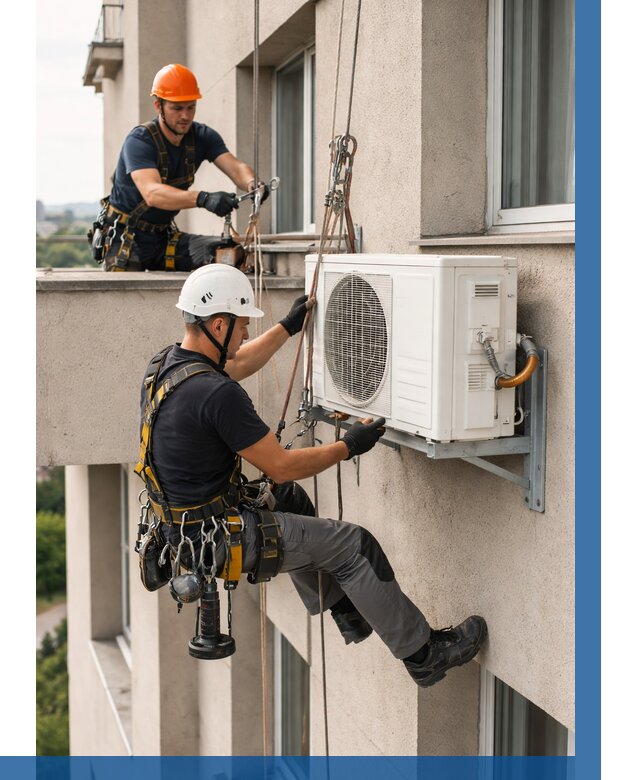 Монтаж внешнего блока кондиционера в Богородицке от 6946 р. | ВЫСОТНИК-Бгд