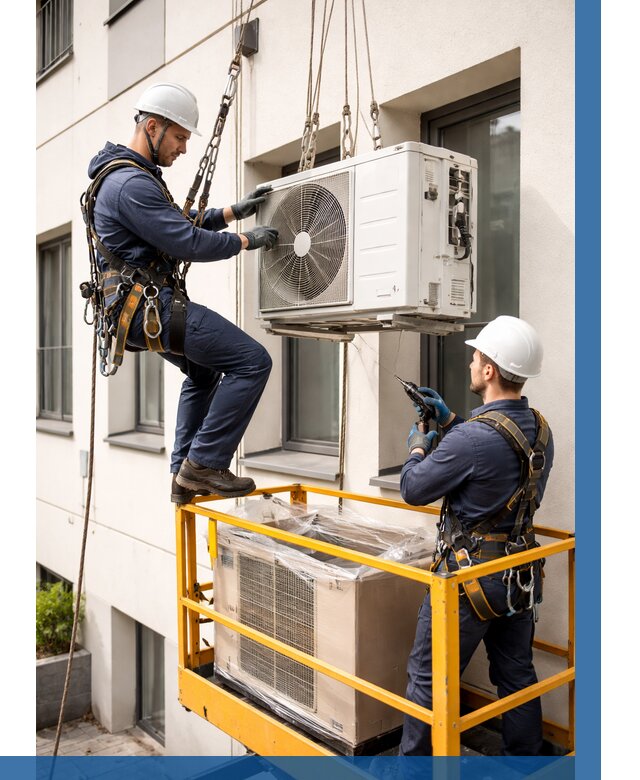 Демонтаж внешнего блока кондиционера в Богородицке от 3740 р. | ВЫСОТНИК-Бгд