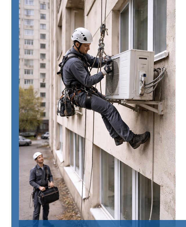 Демонтаж внешнего блока кондиционера в Богородицке профессионально