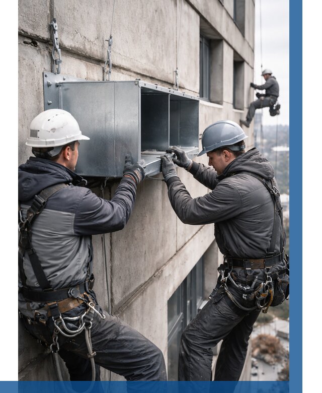 Монтаж вентиляционных коробов в Богородицке от 3206 р. | ВЫСОТНИК-Бгд