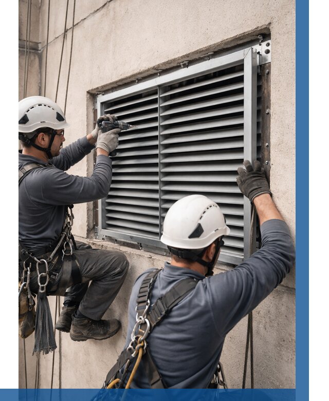 Монтаж вентиляционных решеток в Богородицке от 4809 р. | ВЫСОТНИК-Бгд