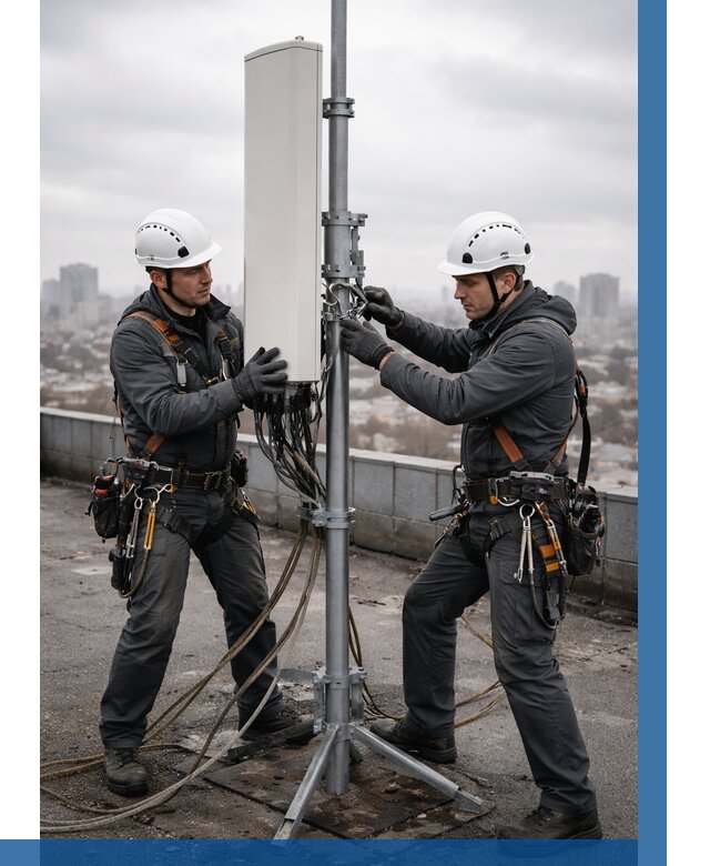 Монтаж антенн связи на крыше в Богородицке от 9083 р. | ВЫСОТНИК-Бгд