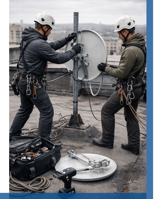 Демонтаж антенн на крыше в Богородицке от 4809 р. | ВЫСОТНИК-Бгд