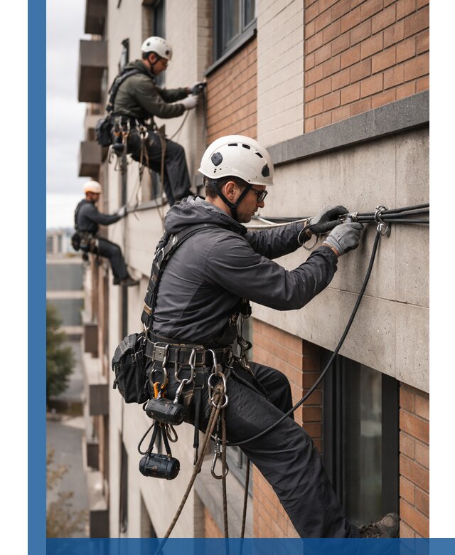 Крепление кабеля на фасаде монтаж и крепеж в Богородицке