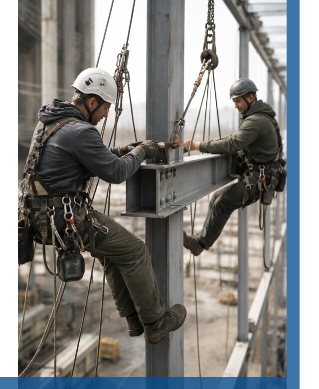 Монтаж металлоконструкций на высоте в Богородицке от 3740 р. | ВЫСОТНИК-Бгд