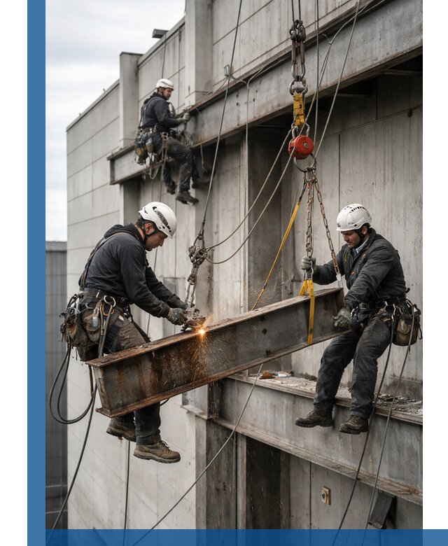 Демонтаж металлоконструкций на высоте в Богородицке под ключ