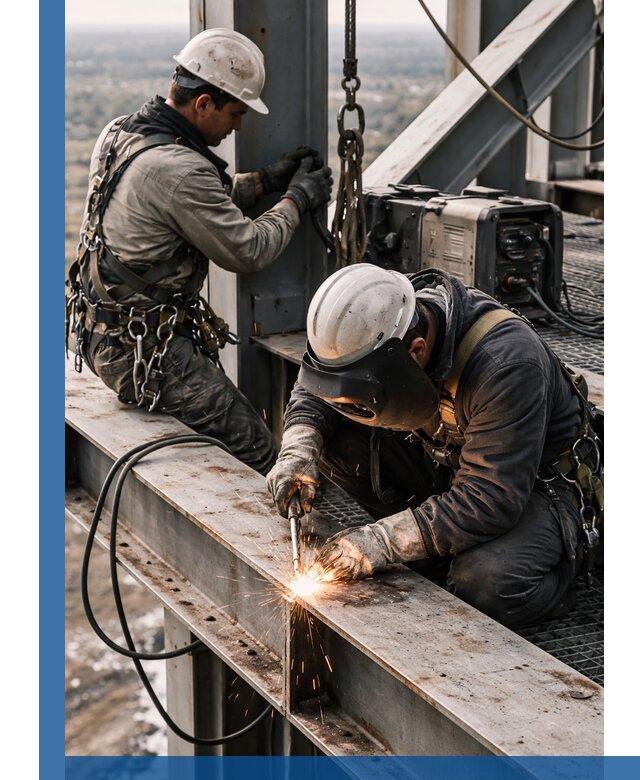 Высотные сварочные работы в Богородицке для промышленных объектов