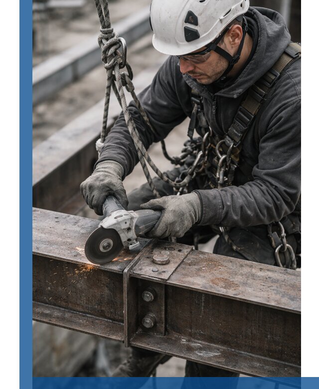 Резка металла на высоте в Богородицке для зданий и конструкций