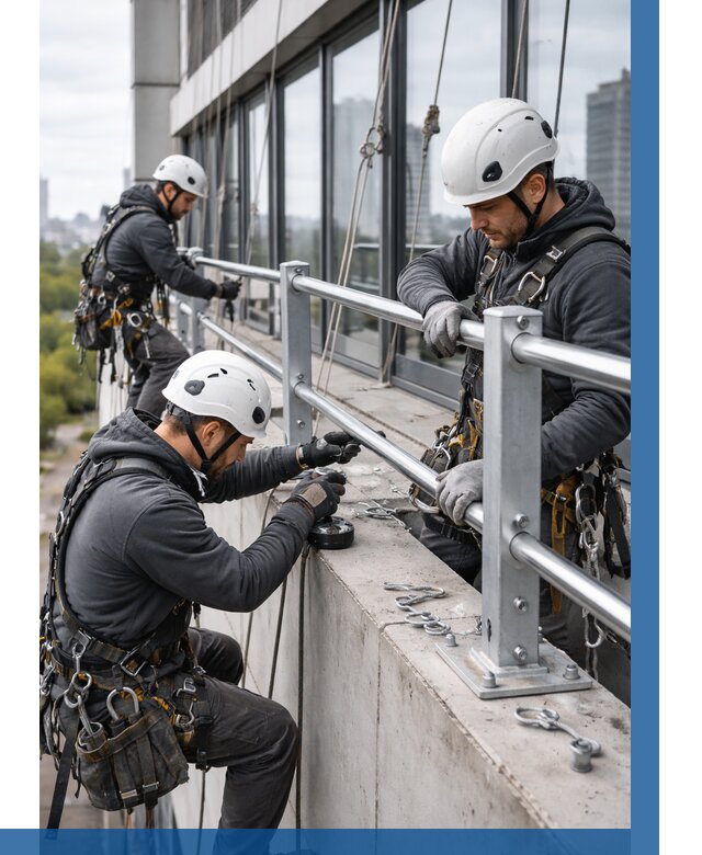 Монтаж ограждений на высоте в Богородицке, от 1282 р. | ВЫСОТНИК-Бгд