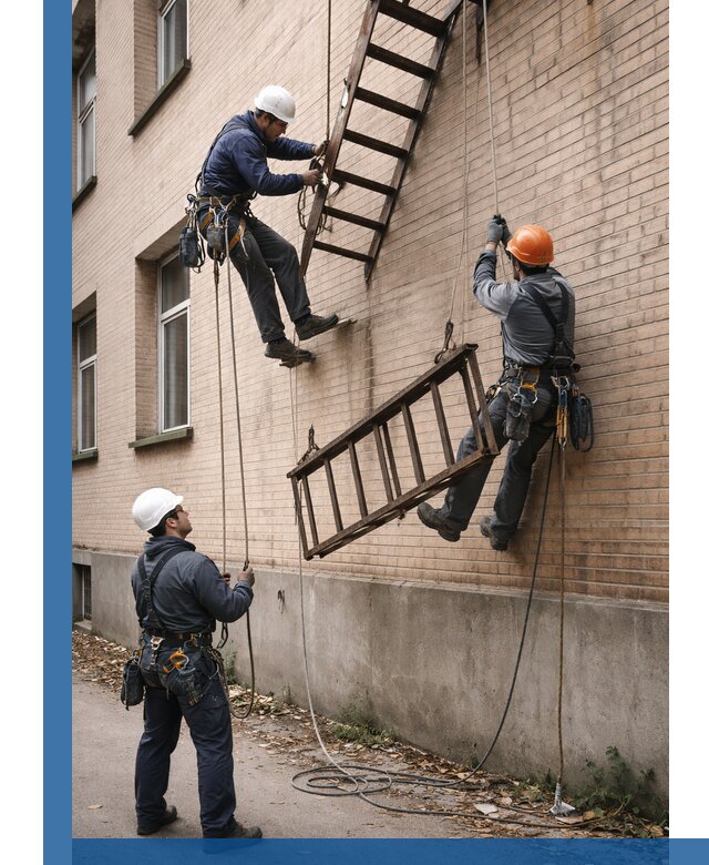 Демонтаж пожарной лестницы в Богородицке быстро и безопасно