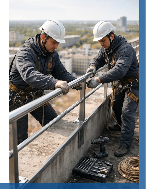 Монтаж перил на высоте в Богородицке от 2672 р. | ВЫСОТНИК-Бгд