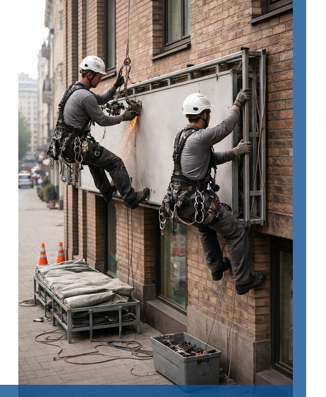 Демонтаж рекламной вывески в Богородицке от 6946 р. | ВЫСОТНИК-Бгд