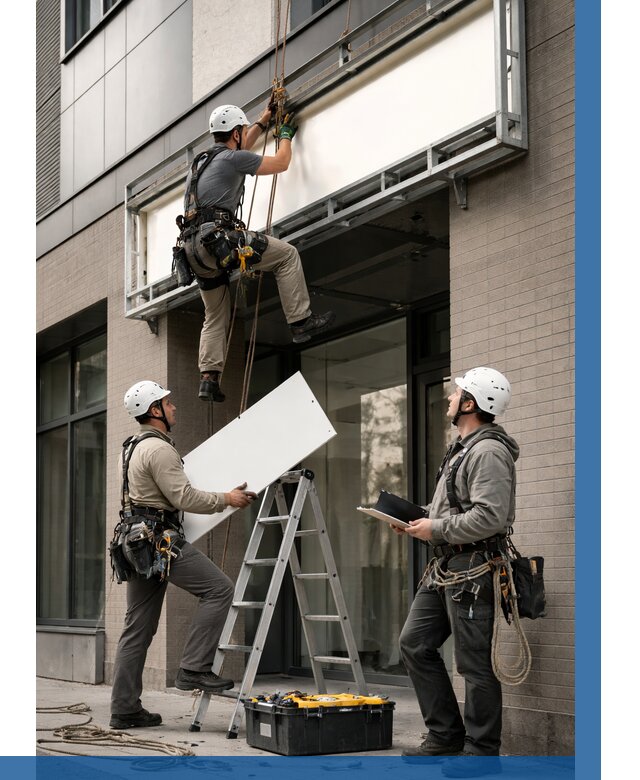 Монтаж светового короба в Богородицке от 6946 р. | ВЫСОТНИК-Бгд