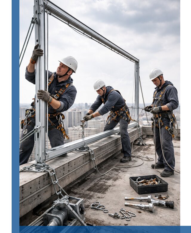 Монтаж крышных рекламных конструкций под ключ в Богородицке