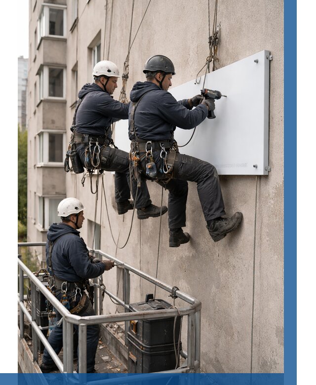 Монтаж табличек и указателей в Богородицке от 3740 р. | ВЫСОТНИК-Бгд