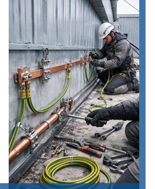 Монтаж заземления здания в Богородицке от 26715 р. | ВЫСОТНИК-Бгд