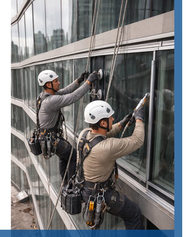 Радиусное остекление фасада в Богородицке от 12823 р. | ВЫСОТНИК-Бгд