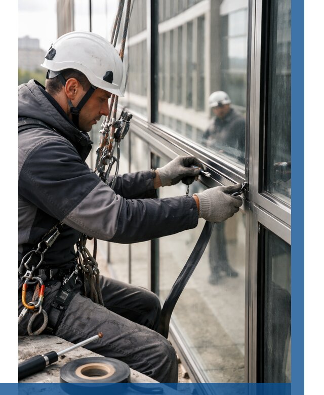 Ремонт витражных конструкций в Богородицке от 3740 р. | ВЫСОТНИК-Бгд