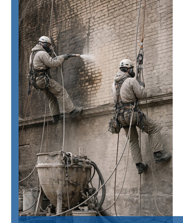 Пескоструйная очистка фасадов в Богородицке профессионально