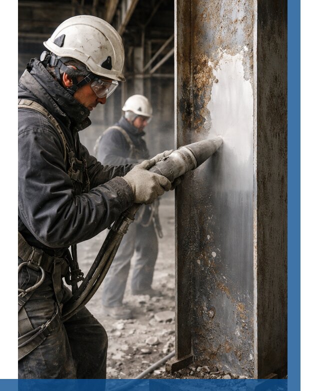 Удаление старой краски с металла в Богородицке от 481 р. | ВЫСОТНИК-Бгд