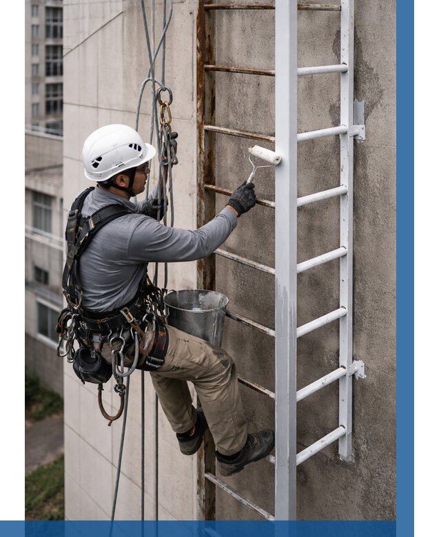 Покраска пожарных лестниц в Богородицке от 4809 р. | ВЫСОТНИК-Бгд